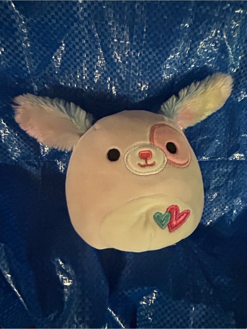 Squishmallow Plush Small Toy - Pastel Pink Bunny with Heart Embroidery